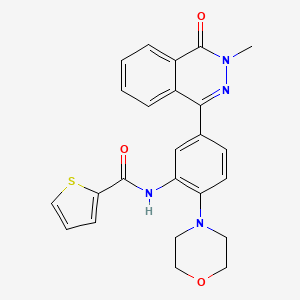 molecular formula C24H22N4O3S B4050721 N-[5-(3-methyl-4-oxo-3,4-dihydrophthalazin-1-yl)-2-(morpholin-4-yl)phenyl]thiophene-2-carboxamide 