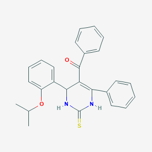 molecular formula C26H24N2O2S B4050727 [4-(2-isopropoxyphenyl)-6-phenyl-2-thioxo-1,2,3,4-tetrahydro-5-pyrimidinyl](phenyl)methanone 