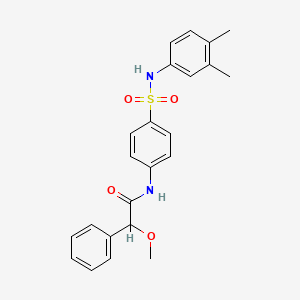 N-(4-{[(3,4-dimethylphenyl)amino]sulfonyl}phenyl)-2-methoxy-2-phenylacetamide