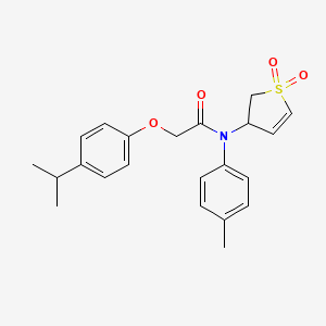 N-(1,1-dioxido-2,3-dihydro-3-thienyl)-2-(4-isopropylphenoxy)-N-(4-methylphenyl)acetamide