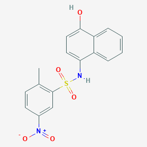 N-(4-hydroxy-1-naphthyl)-2-methyl-5-nitrobenzenesulfonamide