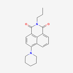 molecular formula C20H22N2O2 B4050818 6-(1-piperidinyl)-2-propyl-1H-benzo[de]isoquinoline-1,3(2H)-dione 