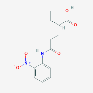 molecular formula C13H16N2O5 B4050833 2-乙基-5-[(2-硝基苯基)氨基]-5-氧代戊酸 