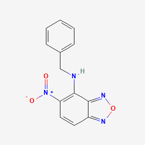 molecular formula C13H10N4O3 B4050844 N-benzyl-5-nitro-2,1,3-benzoxadiazol-4-amine 