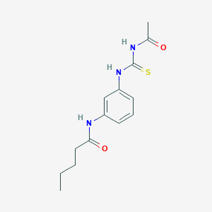 N-(3-{[(acetylamino)carbonothioyl]amino}phenyl)pentanamide