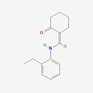 2-{[(2-ethylphenyl)amino]methylene}cyclohexanone