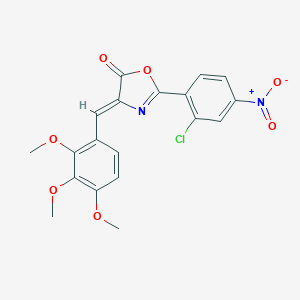 molecular formula C19H15ClN2O7 B405087 2-(2-Chloro-4-nitro-phenyl)-4-(2,3,4-trimethoxy-benzylidene)-4H-oxazol-5-one 