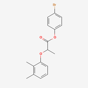 molecular formula C17H17BrO3 B4050870 4-bromophenyl 2-(2,3-dimethylphenoxy)propanoate 