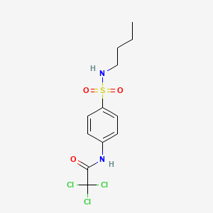 N-[4-(butylsulfamoyl)phenyl]-2,2,2-trichloroacetamide