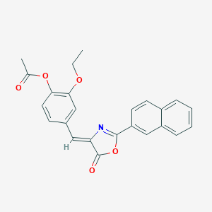 2-ethoxy-4-[(2-(2-naphthyl)-5-oxo-1,3-oxazol-4(5H)-ylidene)methyl]phenyl acetate