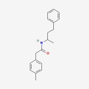 molecular formula C19H23NO B4050936 2-(4-methylphenyl)-N-(4-phenylbutan-2-yl)acetamide 