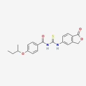 1-[4-(BUTAN-2-YLOXY)BENZOYL]-3-(1-OXO-1,3-DIHYDRO-2-BENZOFURAN-5-YL)THIOUREA