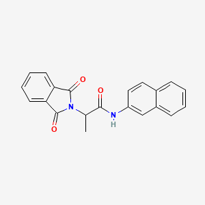 molecular formula C21H16N2O3 B4050975 2-(1,3-二氧代-1,3-二氢-2H-异吲哚-2-基)-N-2-萘甲基丙酰胺 