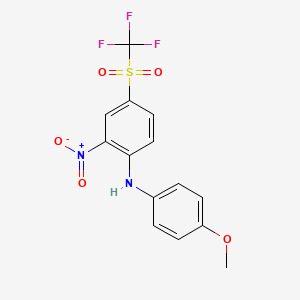 (4-methoxyphenyl){2-nitro-4-[(trifluoromethyl)sulfonyl]phenyl}amine