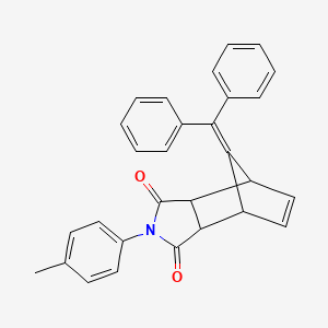 molecular formula C29H23NO2 B4051015 10-(二苯亚甲基)-4-(4-甲基苯基)-4-氮杂三环[5.2.1.0~2,6~]癸-8-烯-3,5-二酮 