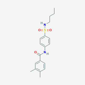 molecular formula C19H24N2O3S B4051120 N-[4-(butylsulfamoyl)phenyl]-3,4-dimethylbenzamide 