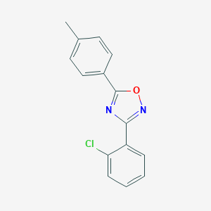 molecular formula C15H11ClN2O B405114 3-(2-Chlorophenyl)-5-(4-methylphenyl)-1,2,4-oxadiazole 