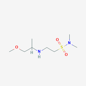 molecular formula C8H20N2O3S B4051149 2-[(2-甲氧基-1-甲基乙基)氨基]-N,N-二甲基乙磺酰胺 