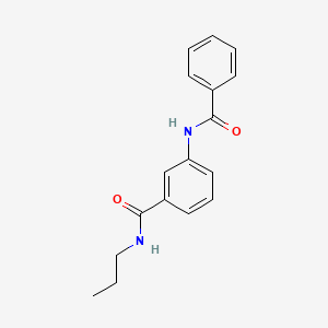 molecular formula C17H18N2O2 B4051180 3-(苯甲酰氨基)-N-丙基苯甲酰胺 