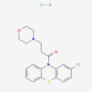 molecular formula C19H20Cl2N2O2S B4051212 2-氯-10-[3-(4-吗啉基)丙酰基]-10H-吩噻嗪盐酸盐 