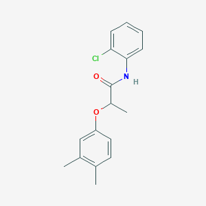 molecular formula C17H18ClNO2 B4051243 N-(2-chlorophenyl)-2-(3,4-dimethylphenoxy)propanamide 