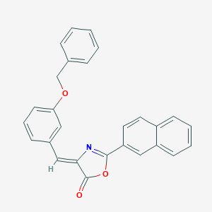 molecular formula C27H19NO3 B405126 4-[3-(benzyloxy)benzylidene]-2-(2-naphthyl)-1,3-oxazol-5(4H)-one 