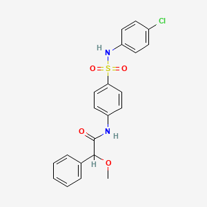 N-(4-{[(4-chlorophenyl)amino]sulfonyl}phenyl)-2-methoxy-2-phenylacetamide