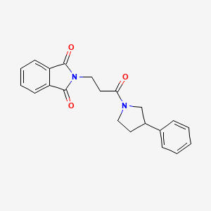 2-[3-oxo-3-(3-phenyl-1-pyrrolidinyl)propyl]-1H-isoindole-1,3(2H)-dione