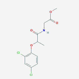 molecular formula C12H13Cl2NO4 B4051303 methyl N-[2-(2,4-dichlorophenoxy)propanoyl]glycinate 