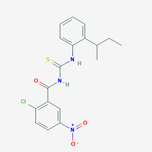 N-{[(2-sec-butylphenyl)amino]carbonothioyl}-2-chloro-5-nitrobenzamide