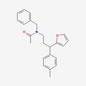 N-benzyl-N-[3-(furan-2-yl)-3-(4-methylphenyl)propyl]acetamide