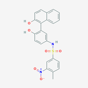 N-[4-hydroxy-3-(2-hydroxynaphthalen-1-yl)phenyl]-4-methyl-3-nitrobenzenesulfonamide