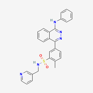 5-(4-anilino-1-phthalazinyl)-2-methyl-N-(3-pyridinylmethyl)benzenesulfonamide