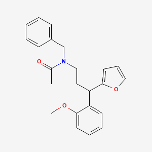 N-benzyl-N-[3-(2-furyl)-3-(2-methoxyphenyl)propyl]acetamide