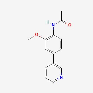 molecular formula C14H14N2O2 B4051459 N-[2-methoxy-4-(3-pyridinyl)phenyl]acetamide 