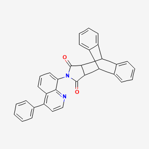 17-(4-Phenylquinolin-8-yl)-17-azapentacyclo[6.6.5.02,7.09,14.015,19]nonadeca-2,4,6,9,11,13-hexaene-16,18-dione