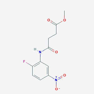 molecular formula C11H11FN2O5 B405147 Methyl 4-[(2-fluoro-5-nitrophenyl)amino]-4-oxobutanoate 