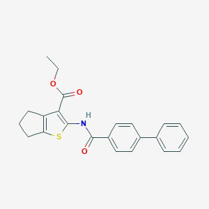 ethyl 2-[(4-phenylbenzoyl)amino]-5,6-dihydro-4H-cyclopenta[b]thiophene-3-carboxylate