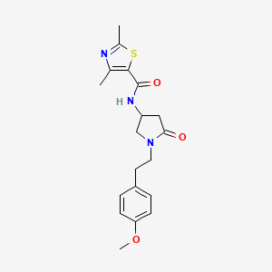 molecular formula C19H23N3O3S B4051480 N-{1-[2-(4-methoxyphenyl)ethyl]-5-oxo-3-pyrrolidinyl}-2,4-dimethyl-1,3-thiazole-5-carboxamide 