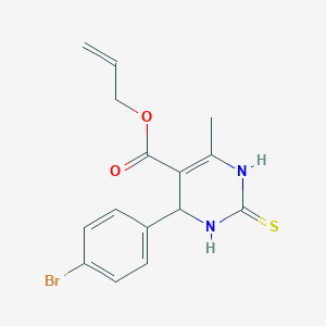 allyl 4-(4-bromophenyl)-6-methyl-2-thioxo-1,2,3,4-tetrahydro-5-pyrimidinecarboxylate