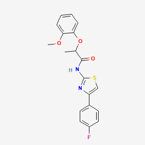 N-[4-(4-fluorophenyl)-1,3-thiazol-2-yl]-2-(2-methoxyphenoxy)propanamide