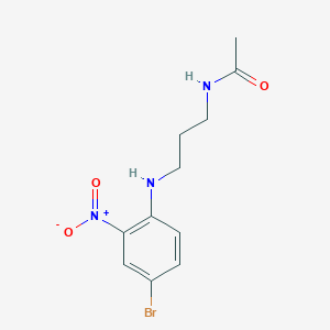 molecular formula C11H14BrN3O3 B4051533 N-[3-(4-bromo-2-nitroanilino)propyl]acetamide 