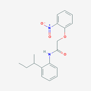 N-[2-(butan-2-yl)phenyl]-2-(2-nitrophenoxy)acetamide