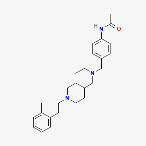 molecular formula C26H37N3O B4051576 N-(4-{[ethyl({1-[2-(2-methylphenyl)ethyl]-4-piperidinyl}methyl)amino]methyl}phenyl)acetamide 