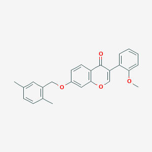 molecular formula C25H22O4 B4051627 7-[(2,5-dimethylbenzyl)oxy]-3-(2-methoxyphenyl)-4H-chromen-4-one 