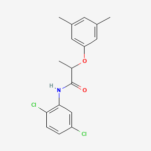 molecular formula C17H17Cl2NO2 B4051649 N-(2,5-二氯苯基)-2-(3,5-二甲基苯氧基)丙酰胺 