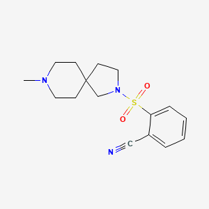 2-[(8-methyl-2,8-diazaspiro[4.5]dec-2-yl)sulfonyl]benzonitrile