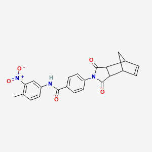 4-(3,5-dioxo-4-azatricyclo[5.2.1.02,6]dec-8-en-4-yl)-N-(4-methyl-3-nitrophenyl)benzamide