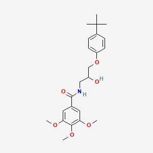 molecular formula C23H31NO6 B4051782 N-[3-(4-tert-butylphenoxy)-2-hydroxypropyl]-3,4,5-trimethoxybenzamide 