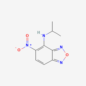 molecular formula C9H10N4O3 B4051799 N-异丙基-5-硝基-2,1,3-苯并恶二唑-4-胺 